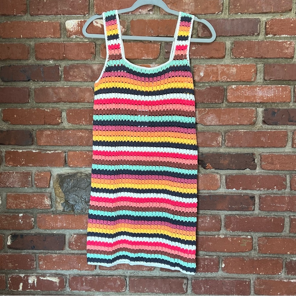 Marine Layer NWT women's archive‎ fiona crochet dress multi stripe size small